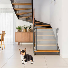 Load image into Gallery viewer, Retractable Baby Pets Safety Mesh Gate for Indoor and Outdoor-Gray
