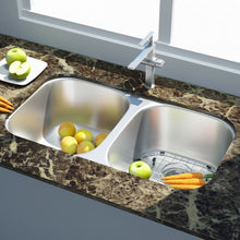Load image into Gallery viewer, 32-1/2&quot; Stainless Steel Double Bowl Kitchen Sink
