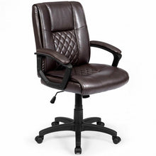 Load image into Gallery viewer, Ergonomic PU Leather Mid-Back Computer Office Chair
