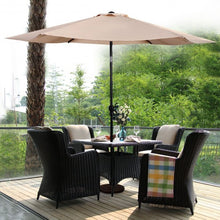 Load image into Gallery viewer, 10FT Patio Umbrella 6 Ribs Market Steel Tilt W/ Crank Outdoor Garden without Weight Base-beige
