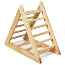 Load image into Gallery viewer, Wooden Climbing Pikler Triangle Ladder for Toddler Step Training
