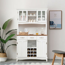 Load image into Gallery viewer, Buffet And Hutch Kitchen Storage Cabinet
