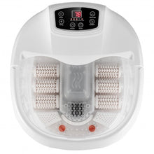 Load image into Gallery viewer, Foot Spa Tub with Bubbles and Electric Massage Rollers for Home Use-White
