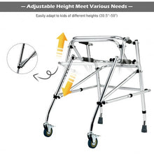 Load image into Gallery viewer, Folding Adjustable Walker Small Aluminum Walker -Silver
