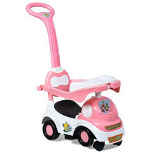 Load image into Gallery viewer, 3-in-1 Ride On Push Car with Music Box &amp; Horn-Pink
