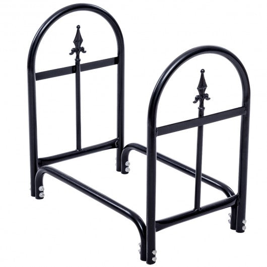 2' Outdoor Heavy Duty Steel Firewood Storage Holder