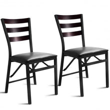 Load image into Gallery viewer, Set of 2 Portable Folding Dining Chairs
