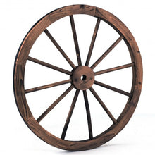 Load image into Gallery viewer, Set of 2 30-inch Decorative Vintage Wood Wagon Wheel

