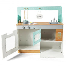 Load image into Gallery viewer, 2 in 1 Kids Wooden Pretend Cooking Playset Toy
