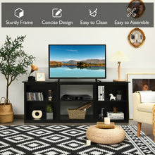 Load image into Gallery viewer, 2-Tier Entertainment Media Console TV Stand-Black
