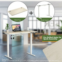 Load image into Gallery viewer, 47” x 24” Universal Tabletop for Standard and Standing Desk Frame-Natural
