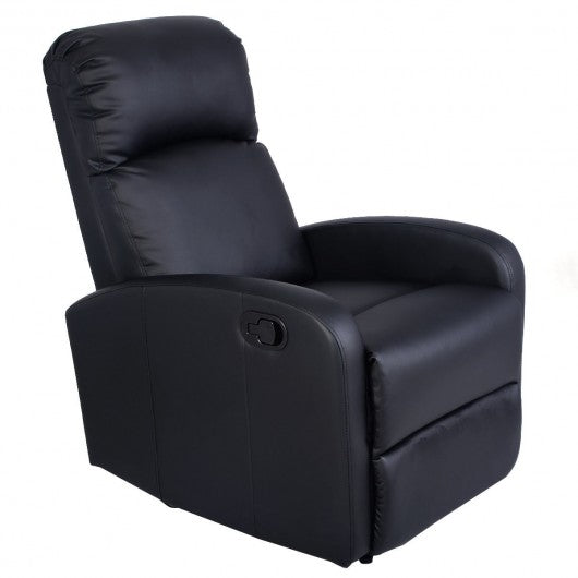 Black PU Leather Recliner massage Chair Sofa