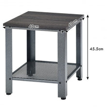 Load image into Gallery viewer, Industrial End Table 2-Tier Side Table-Silver
