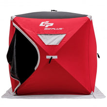 Load image into Gallery viewer, 3-person Portable Pop-up Ice Shelter Fishing Tent with Bag

