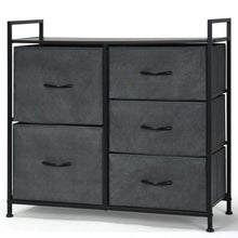Load image into Gallery viewer, 5 Drawers Room Wood Dresser Storage Side Table Display Organizer
