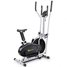 Load image into Gallery viewer, 2-in-1 Elliptical Dual Cross Trainer Machine Fan Bike
