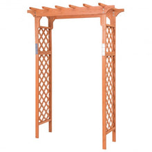 Load image into Gallery viewer, 7 ft Garden Wooden High Arbor Arch Plant Pergola
