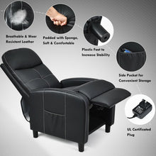 Load image into Gallery viewer, Massage Leather Recliner Chair with Remote Control
