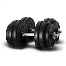 Load image into Gallery viewer, 66 lbs Adjustable Cap Gym Weight Dumbbell Set
