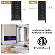 Load image into Gallery viewer, 60&quot; Recessed Ultra Thin Mounted Wall Electric Fireplace
