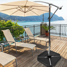 Load image into Gallery viewer, 4 Pcs 195 lbs Patio Cantilever Offset Umbrella Base Weight Sand

