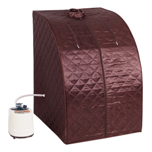 Portable 2L Steam Sauna with Chair-Coffee