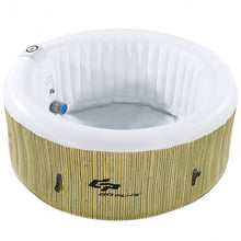 Load image into Gallery viewer, 4 Persons Portable Heated Bubble Massage Spa-Beige
