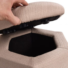 Load image into Gallery viewer, Set of 2 Ottomans Seat Storage Boxes

