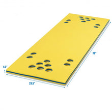 Load image into Gallery viewer, 5.5&#39; x 23.5&quot; 3-Layer Multi-Purpose Floating Beer Pong Table-Yellow

