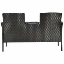 Load image into Gallery viewer, Patio Rattan Conversation Set with Table
