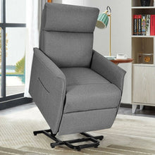 Load image into Gallery viewer, Electric Fabric Padded Power Lift Massage Chair Recliner Sofa-Gray
