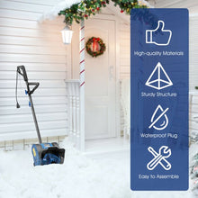 Load image into Gallery viewer, 12-Inch 9 Amp Electric Corded Snow Shovel Driveway Yard Snow Thrower-Blue
