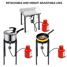 Load image into Gallery viewer, 200 000-BTU Portable Propane Single Burner with Adjustable Legs
