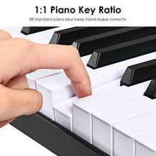 Load image into Gallery viewer, 88-Key Portable Electronic Piano with Handbag-Black
