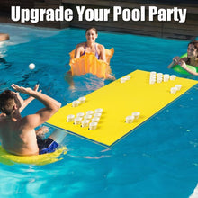 Load image into Gallery viewer, 5.5&#39; x 35.5&quot; 3-Layer Multi-Purpose Floating Beer Pong Table-Yellow
