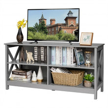 Load image into Gallery viewer, Wooden TV Stand Entertainment Media Center -Gray
