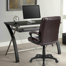 Load image into Gallery viewer, Ergonomic PU Leather Mid-Back Computer Office Chair
