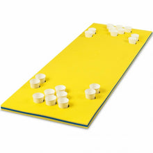 Load image into Gallery viewer, 5.5&#39; x 23.5&quot; 3-Layer Multi-Purpose Floating Beer Pong Table-Yellow
