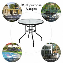 Load image into Gallery viewer, Patio Round Table Steel Frame Dining Table
