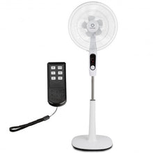 Load image into Gallery viewer, Fantask 16&quot; 2 Mode 2 Blades Remote Control Oscillating Pedestal Fan-White
