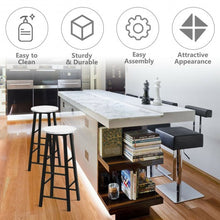 Load image into Gallery viewer, Set of 2 Pub Bistro  Dining Height Bar Stool-White
