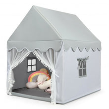 Load image into Gallery viewer, Kids Large Play Castle Fairy Tent with Mat-Gray
