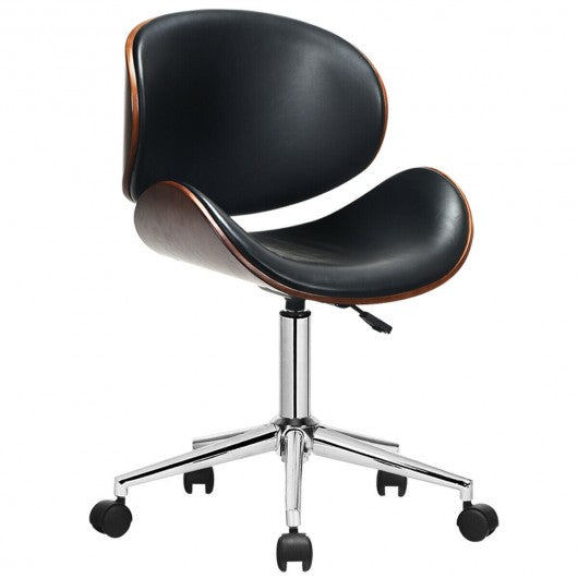 Bentwood Mid-Century Executive Height Adjustable Swivel Office Chair