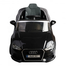 Load image into Gallery viewer, 12 V Audi A3 Kids Ride on Car with RC + LED Light + Music-Black

