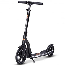 Load image into Gallery viewer, Adjustable Foldable Aluminum Kids Kick Scooter w/ Shoulder Strap-Black

