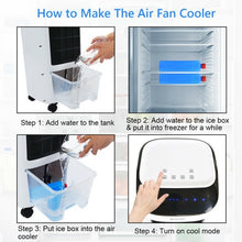 Load image into Gallery viewer, Evaporative Portable Air Cooler Fan &amp; Humidifier with Filter Remote Control
