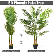 Load image into Gallery viewer, 5 Ft Indoor Artificial Phoenix Palm Tree Plant
