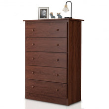 Load image into Gallery viewer, 5-Drawer Dresser with Smooth Slide Rail
