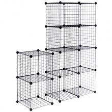 Load image into Gallery viewer, DIY 12 Cube Grid Wire Cube Shelves
