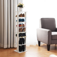 Load image into Gallery viewer, Wooden Shoebox Stand 7 Tiers Shoe Rack Organizer
